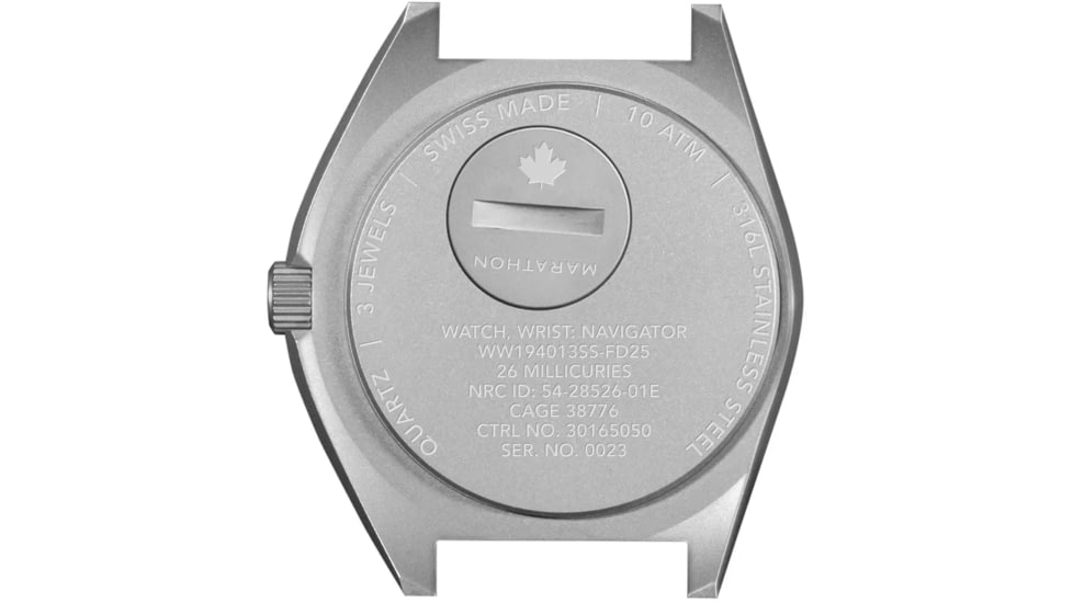 Marathon Navigator Unisex Pilot's Quartz Watch w/ Date Blue Yonder SSNAV-D, 41mm, Bi-Directional, Blue, FKM Rubber, WW194013SS-1301