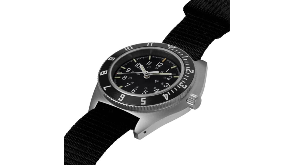 Marathon Sterile Steel Navigator Automatic Unisex Watches, 41 mm, Sapphire, Ballistic Nylon Strap, Black, WW194029SS-0801