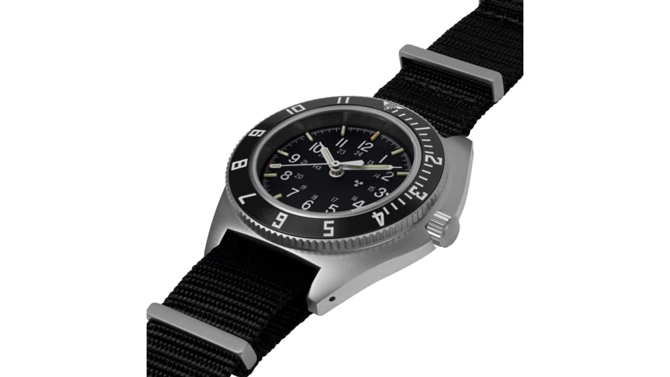 Marathon Sterile Steel Navigator Automatic Unisex Watches, 41 mm, Sapphire, Nylon Defstan Strap, Black, WW194029SS-0803