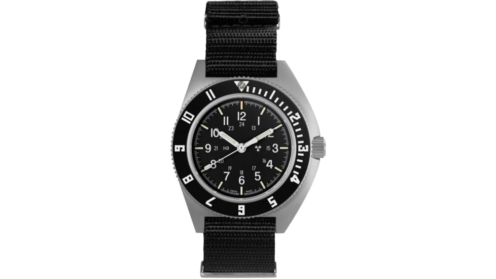Marathon Sterile Steel Navigator Automatic Unisex Watches, 41 mm, Sapphire, Nylon Defstan Strap, Black, WW194029SS-0803