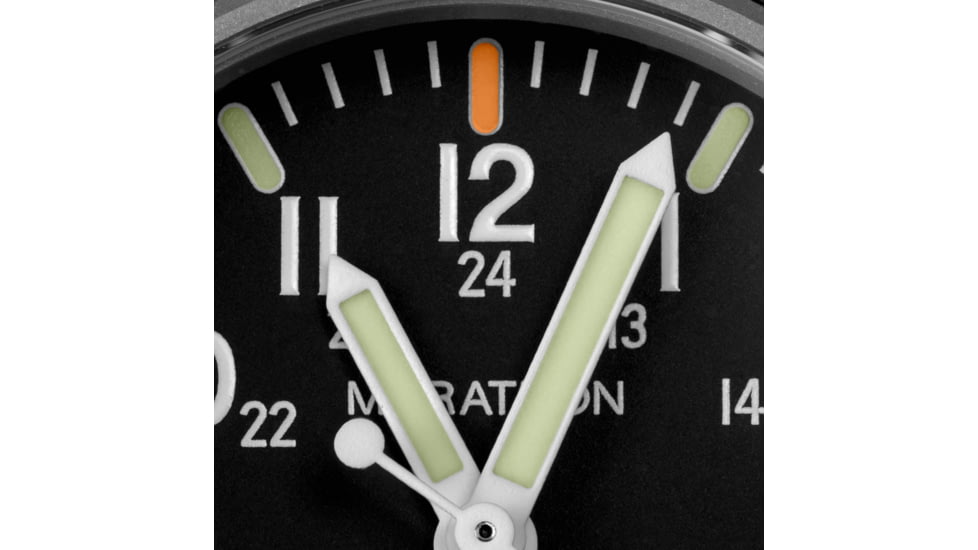 Marathon 41 mm Maraglo Navigator Watch w/Date, Ballistic Nylon, Black, WW194013BK-2101