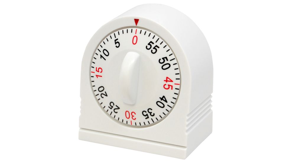Marathon 60 Minute Mechanical Timer, White, TI030003
