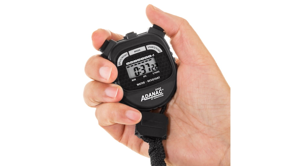Marathon Adanac 3000 Digital Stopwatch Timer, Black, ST083000-BK