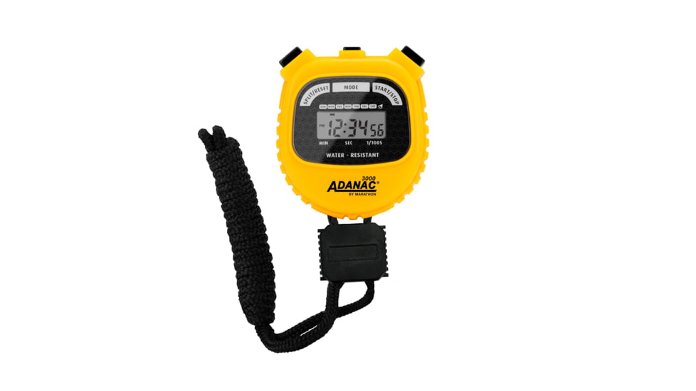 Marathon Adanac 3000 Digital Stopwatch Timer, Yellow, ST083000-YE
