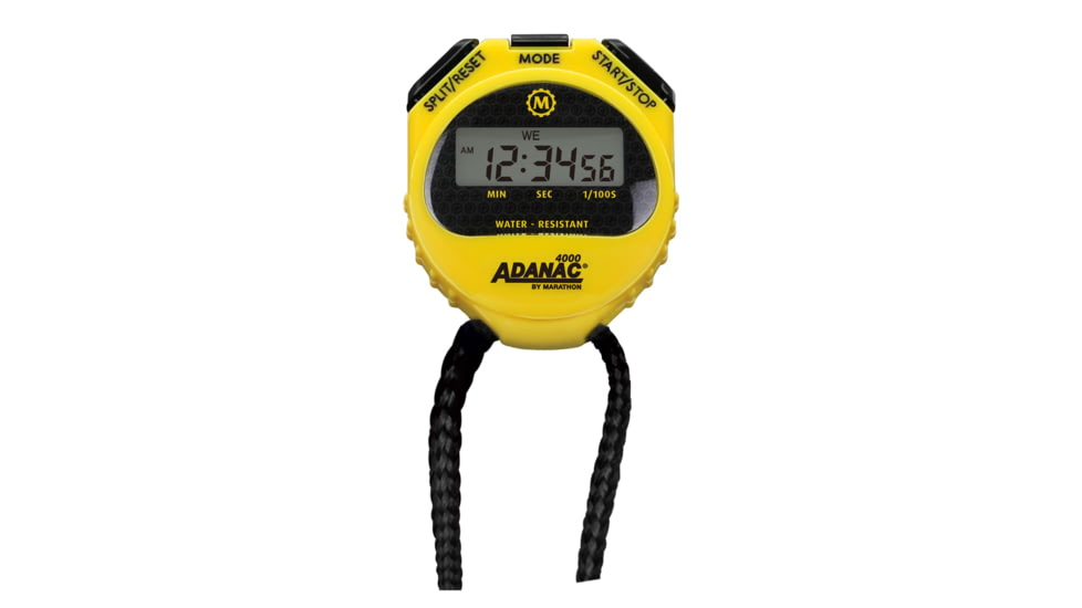 Marathon Adanac 4000 Digital Stopwatch Timer, Yellow, ST083009-YE