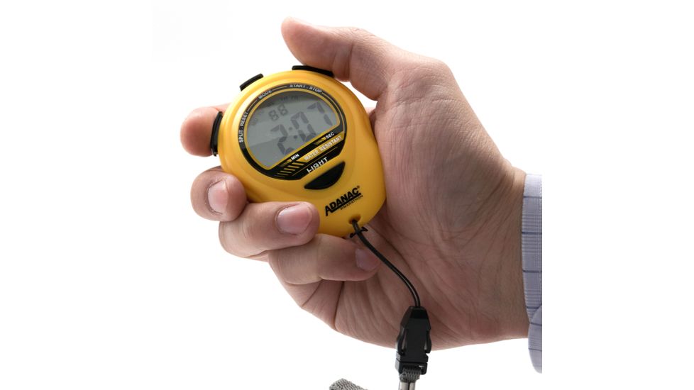 Marathon Adanac Digital Glow Stopwatch Timer, Yellow, ST083013-YE