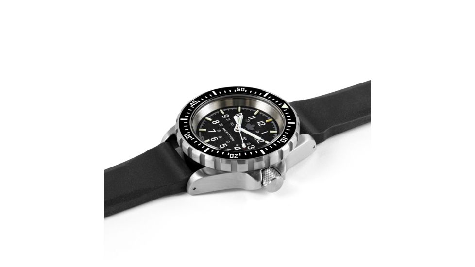 Marathon Canadian Grey Maple Leaf Divers Automatic Wristwatch, Stainless Steel, NSN 6645-21-558-0133, WW194006SS-0301