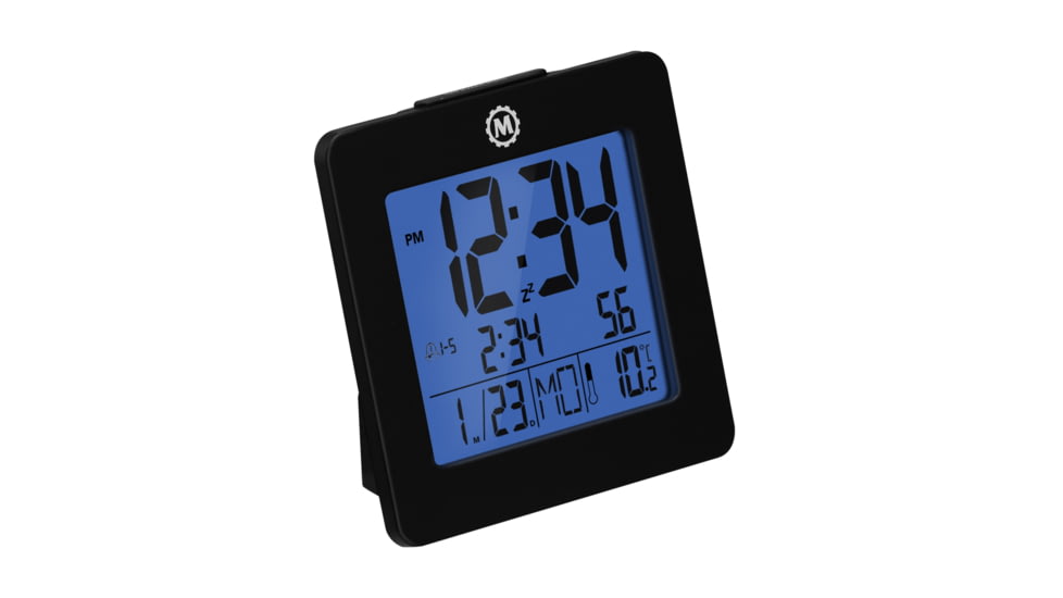 Marathon Digital Desktop Clock, Black, CL030050-BK-00-NA