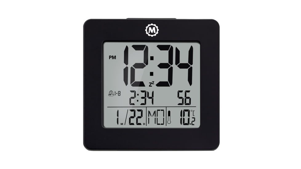 Marathon Digital Desktop Clock, Black, CL030050-BK-00-NA