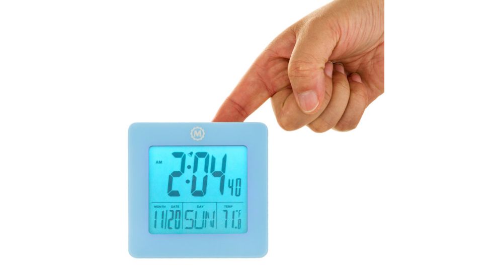 Marathon Digital Desktop Clock, Blue, CL030050-BL-00-NA