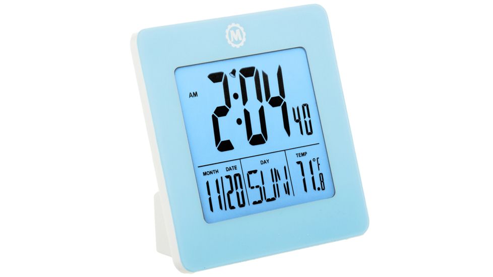 Marathon Digital Desktop Clock, Blue, CL030050-BL-00-NA