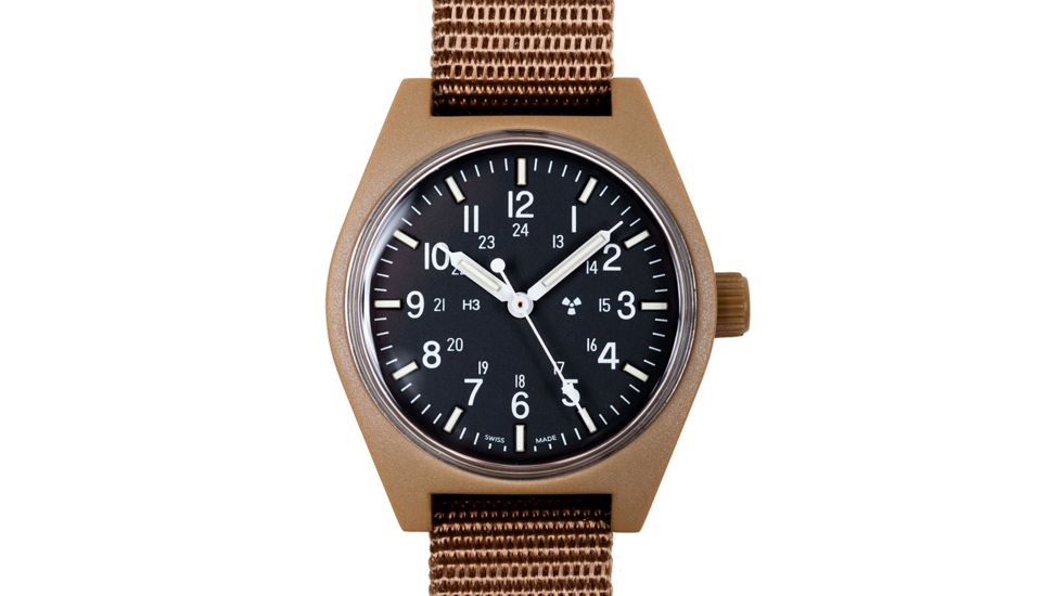 Marathon General Purpose Quartz Wristwatch w/Tritium, GPQ, Desert Tan WW194004DT