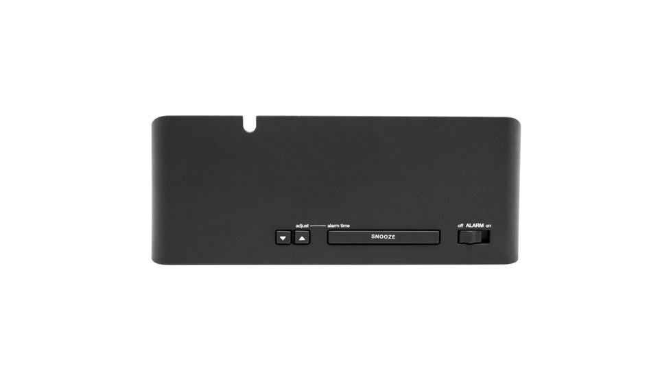 Marathon LED Alarm Clock w/Two USB Ports, Black CL030055BK