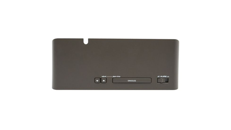 Marathon LED Alarm Clock w/Two USB Ports, Coco Brown CL030055CO