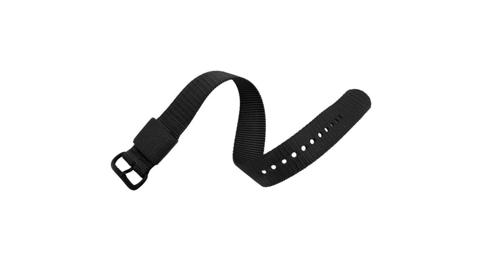 Marathon Nylon Watch Strap, 20mm, Black, WS-NY-BKBK-20-12