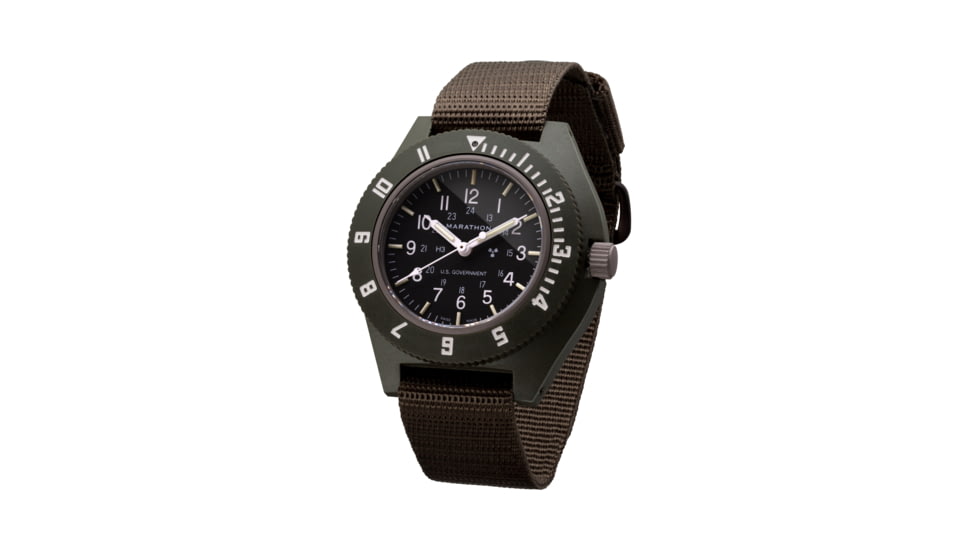 Marathon Pilots Navigator Wristwatch w/Tritium, Sage Green, WW194001SG-0001