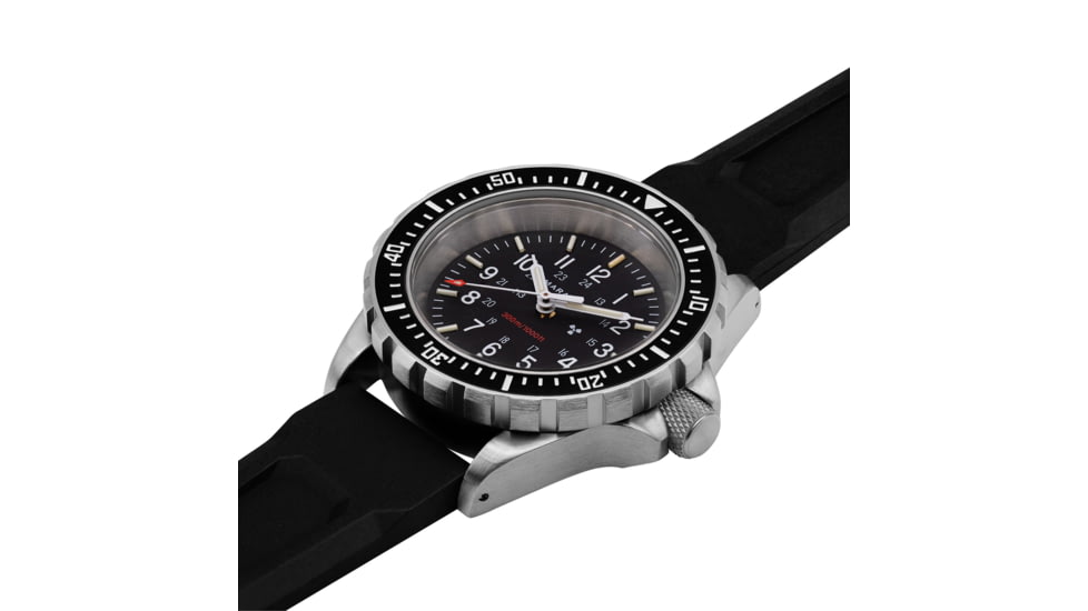 Marathon Search and Rescue Divers Quartz Wristwatch, TSAR, No Markings, Black, WW194007SS-0130