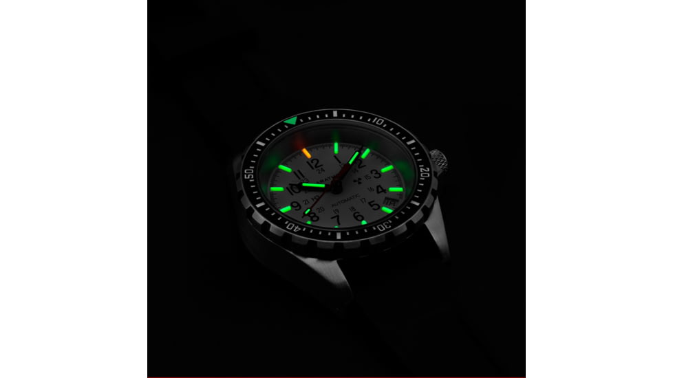 Marathon Search and Rescue Medium Divers Automatic Wristwatch, Black/White Dial, WW194026SS-0530