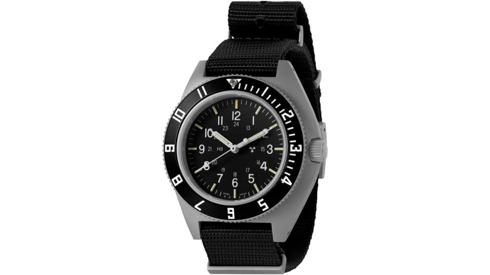 Marathon Steel Navigator, Black DEFSTAN Strap 11in, Black, 41mm, WW194001SS-0802