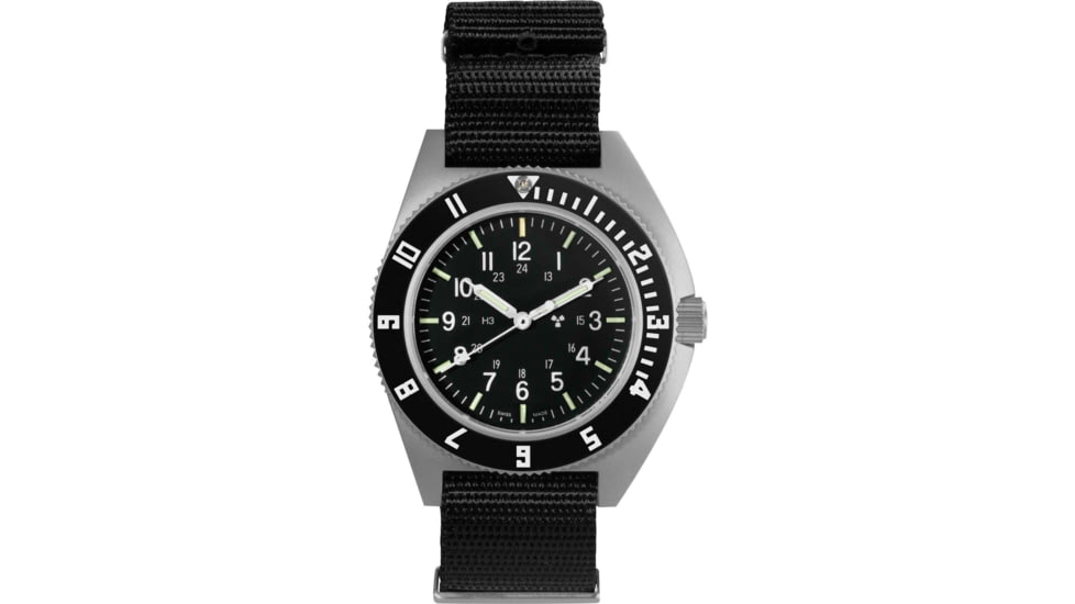 Marathon Steel Navigator, Black DEFSTAN Strap 11in, Black, 41mm, WW194001SS-0802