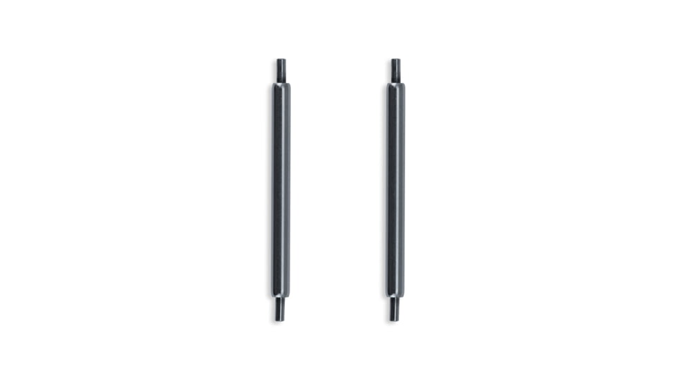 Marathon Swiss Made Stainless Steel Shoulderless Spring Bars,20mm,Set of 2, WP003-005