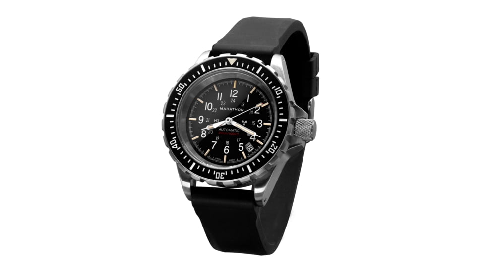 Marathon Vulcanized Rubber Dive Watch Strap, 20mm, Black, WS-RB-BKSS-20