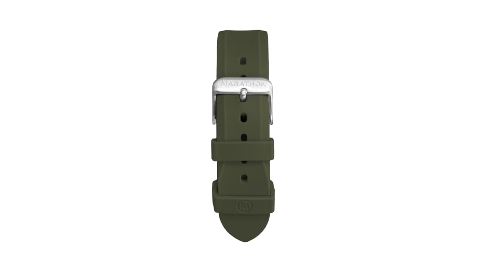 Marathon Vulcanized Rubber Dive Watch Strap, 20mm, Green, WS-RB-GRSS-20