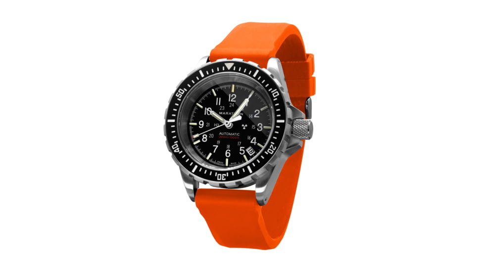Marathon Vulcanized Rubber Dive Watch Strap, 20mm, Orange, WS-RB-ORSS-20