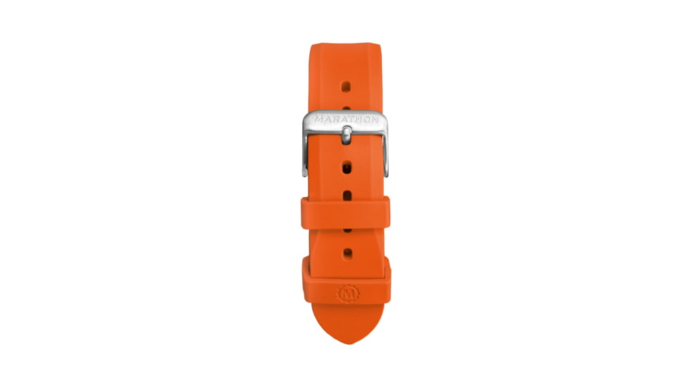 Marathon Vulcanized Rubber Dive Watch Strap, 20mm, Orange, WS-RB-ORSS-20