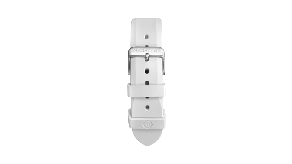 Marathon Vulcanized Rubber Dive Watch Strap, 20mm, White, WS-RB-WHSS-20