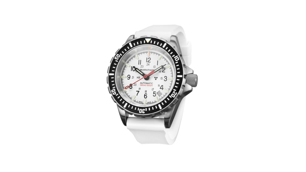 Marathon Vulcanized Rubber Dive Watch Strap, 20mm, White, WS-RB-WHSS-20
