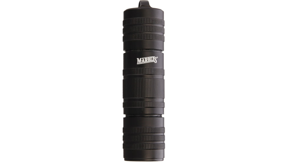Marbles Matchsafe, 4 3/4in Overall, Black Aluminum Construction, Waterproof, Matches Not Included, Black, MATCH CASE