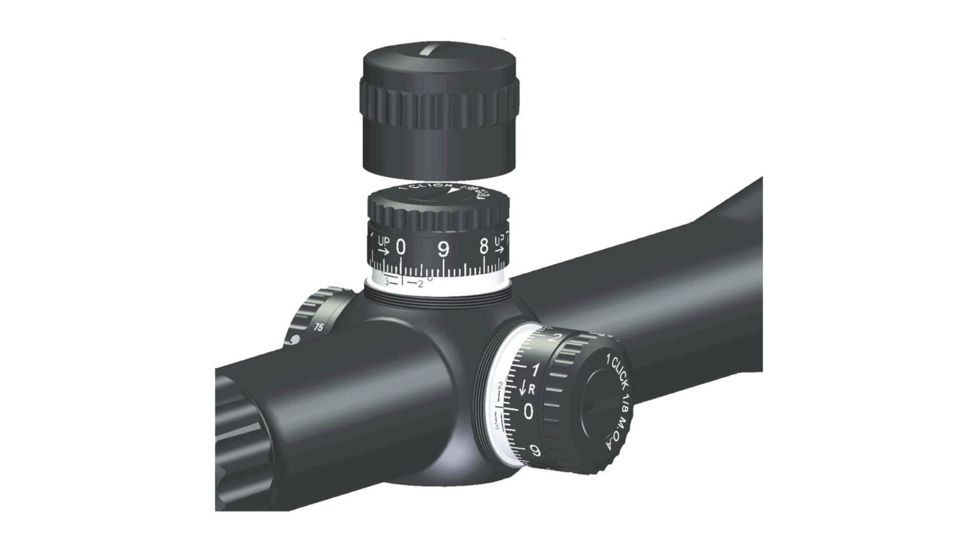 10-60 x 52mm Scope 1/8 MOA DOT, Black