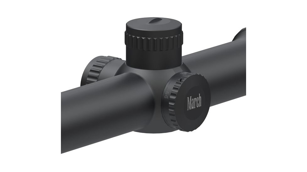 March Scopes 10X-60X52, Normal Turret Rifle Scope, 3/32Moa Dot Reticle, Black, NSN None, D60V52L-3/32MOA-DOT
