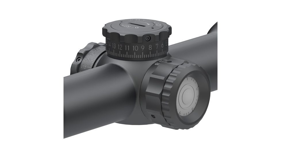 March Scopes Rifle Scope, 2.5-25x52mm, 30mm Tube, Second Focal Plane, MTR-3 Reticle, Matte, Black, D25V52TI MTR-3 Reticle