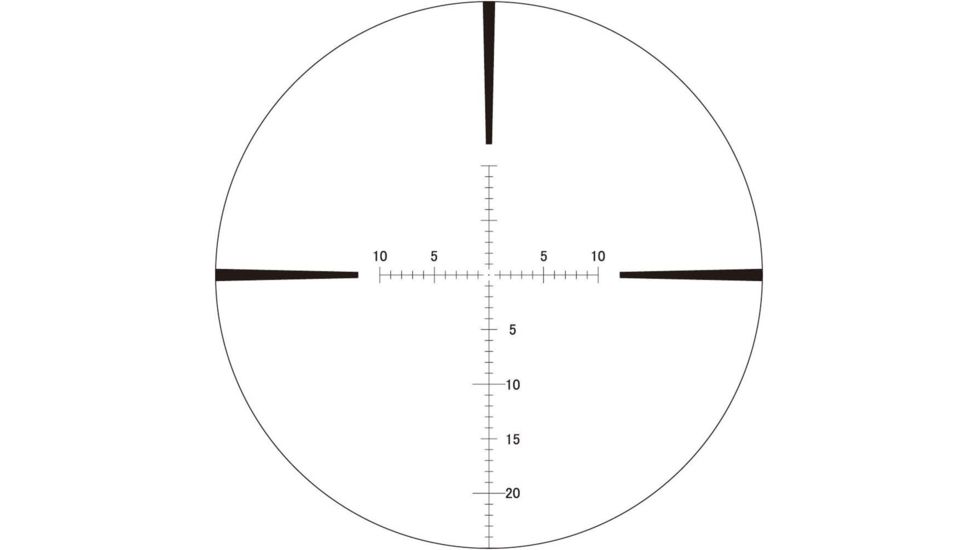 March Scopes 3-24 x 42mm FFP Tactical Knob Rifle Scope, FMA-2, Black MAR1046