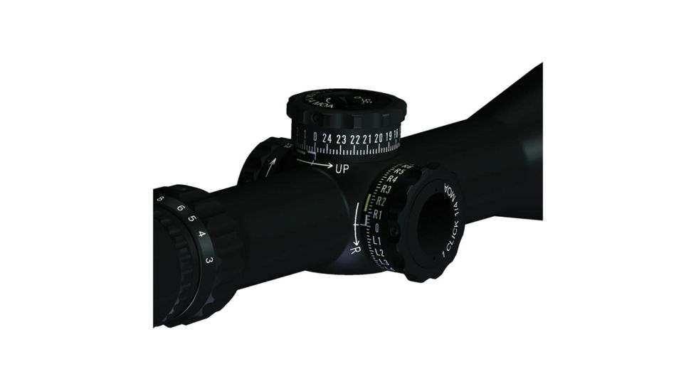3-24 x 42mm FFP Tactical Knob Rifle Scope, FMA-2, Black