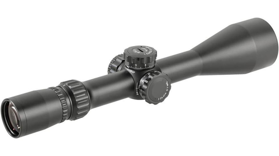 March Scopes 3-24 x 52mm FFP Tactical Knob Illuminated Rifle Scope, FML, Black MAR1064