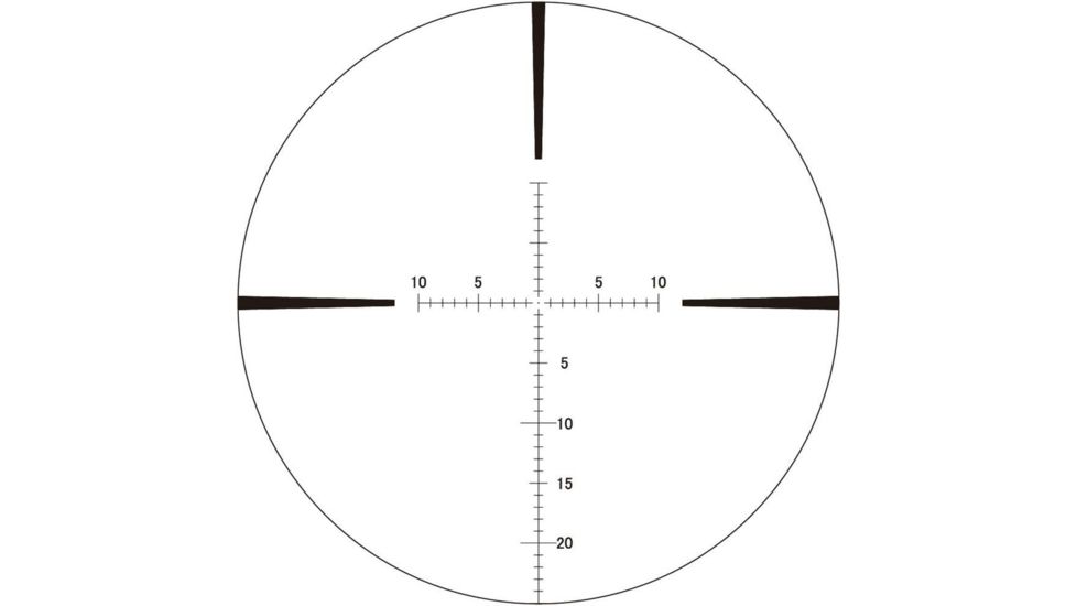 March Scopes 3-24 x 52mm FFP Tactical Knob Rifle Scope, FMA-2, Black MAR1050