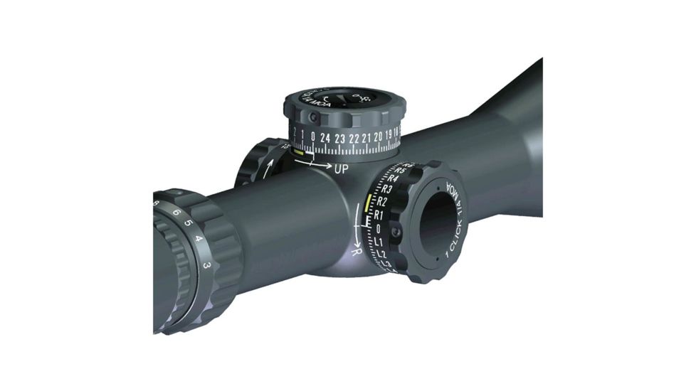 3-24 x 52mm FFP Tactical Knob Rifle Scope, FMA-2, Black