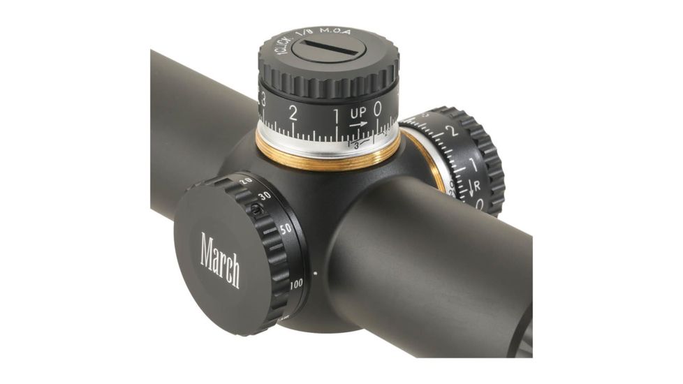 36-55 x 52mm Benchrest Rifle Scope, 3/32 MOA DOT, Black