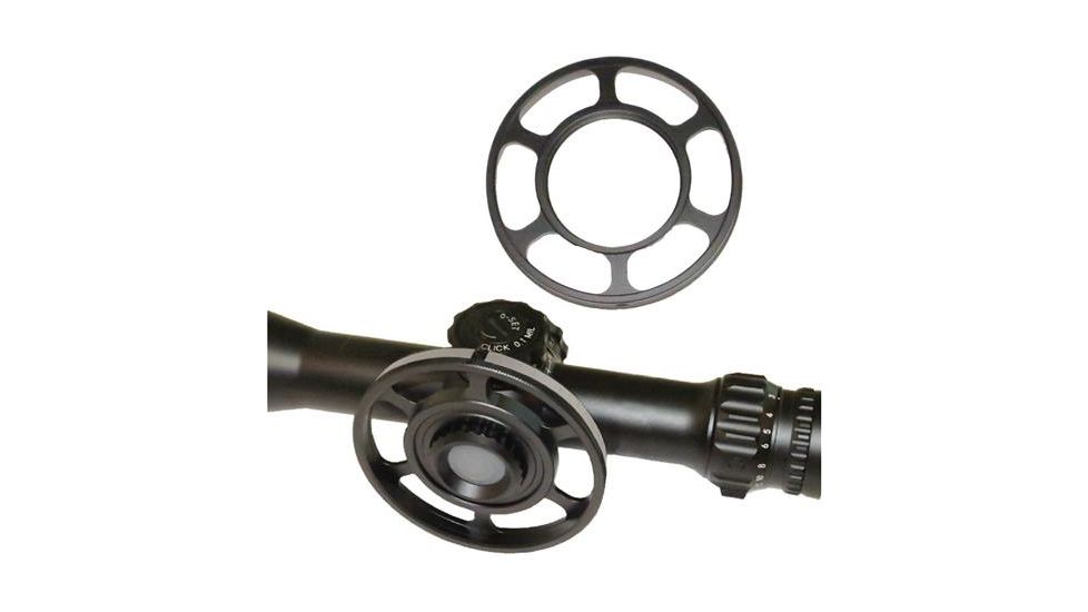 March Scopes Large Middle Focus Rifle Scope Wheels, 4.5in, Black, NSN None, 2-DB402-0