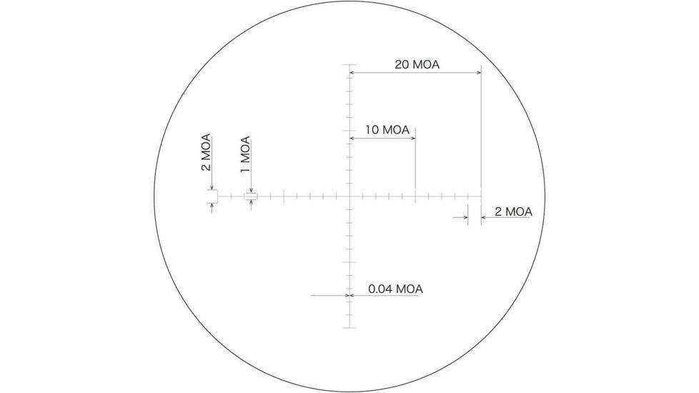 March Scopes 5-50 x 56mm Tactical Knob 34mm Tube Rifle Scope, MTR-1, Black MAR1027
