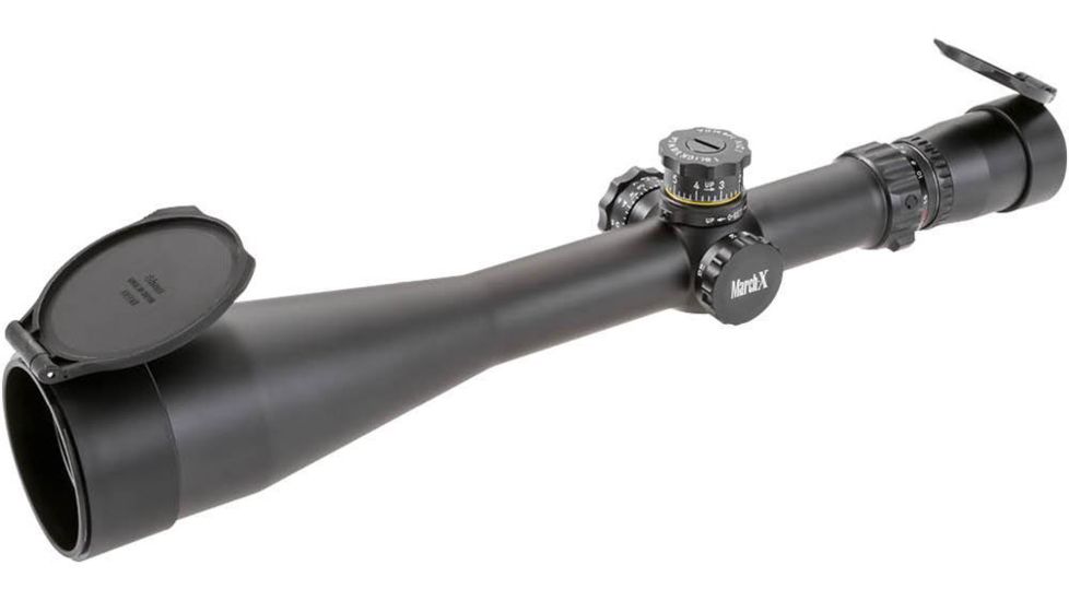 March Scopes 5-50 x 56mm Tactical Knob 34mm Tube Rifle Scope, MTR-1, Black MAR1027