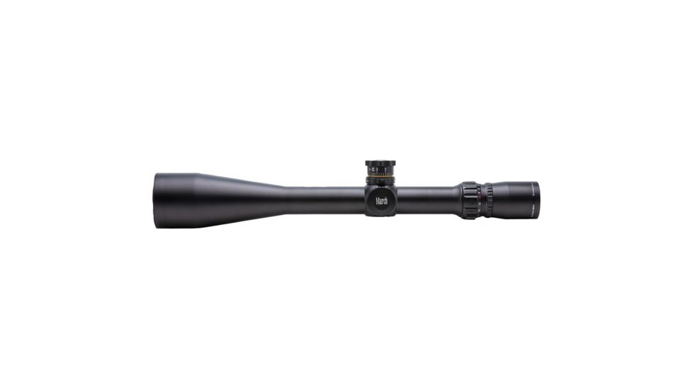 March Scopes 5-50 x 56mm Tactical Knob Rifle Scope, 3/32 MOA DOT, Black MAR1068