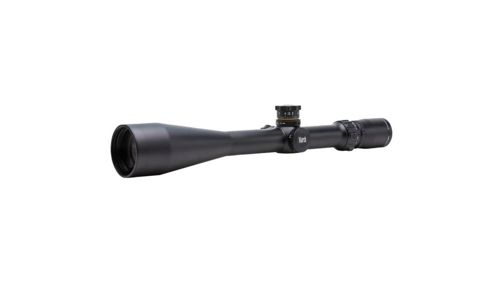 March Scopes 5-50 x 56mm Tactical Knob Rifle Scope, 3/32 MOA DOT, Black MAR1068
