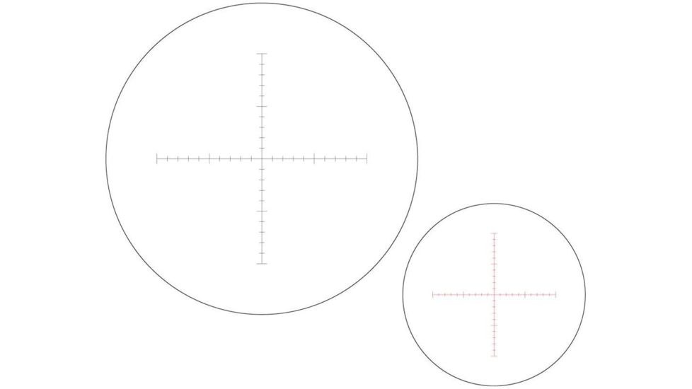 March Scopes 5-50 x 56mm Tactical Knob Illuminated 34mm Tube Rifle Scope MTR-1, Black MAR1029