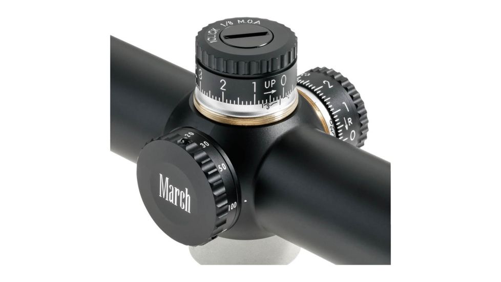 50 x 52mm Benchrest Rifle Scope, 3/32 MOA DOT, Black