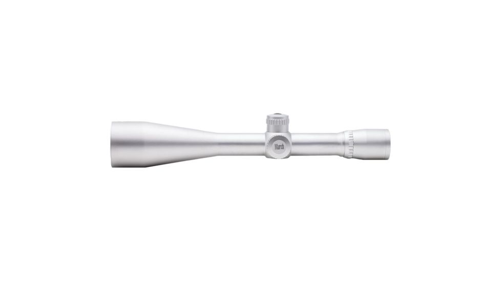 50 x 52mm Benchrest Rifle Scope, 3/32 MOA DOT, Silver