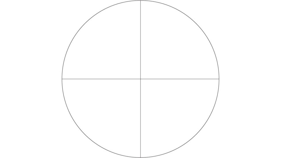 50 x 52mm Benchrest Rifle Scope, CH, Black
